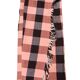 Vintage haik checkered bed throw from Morocco - 183 x 223 cm