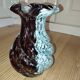 Vase en verre artistique soufflé, décor moucheté, années 60–70