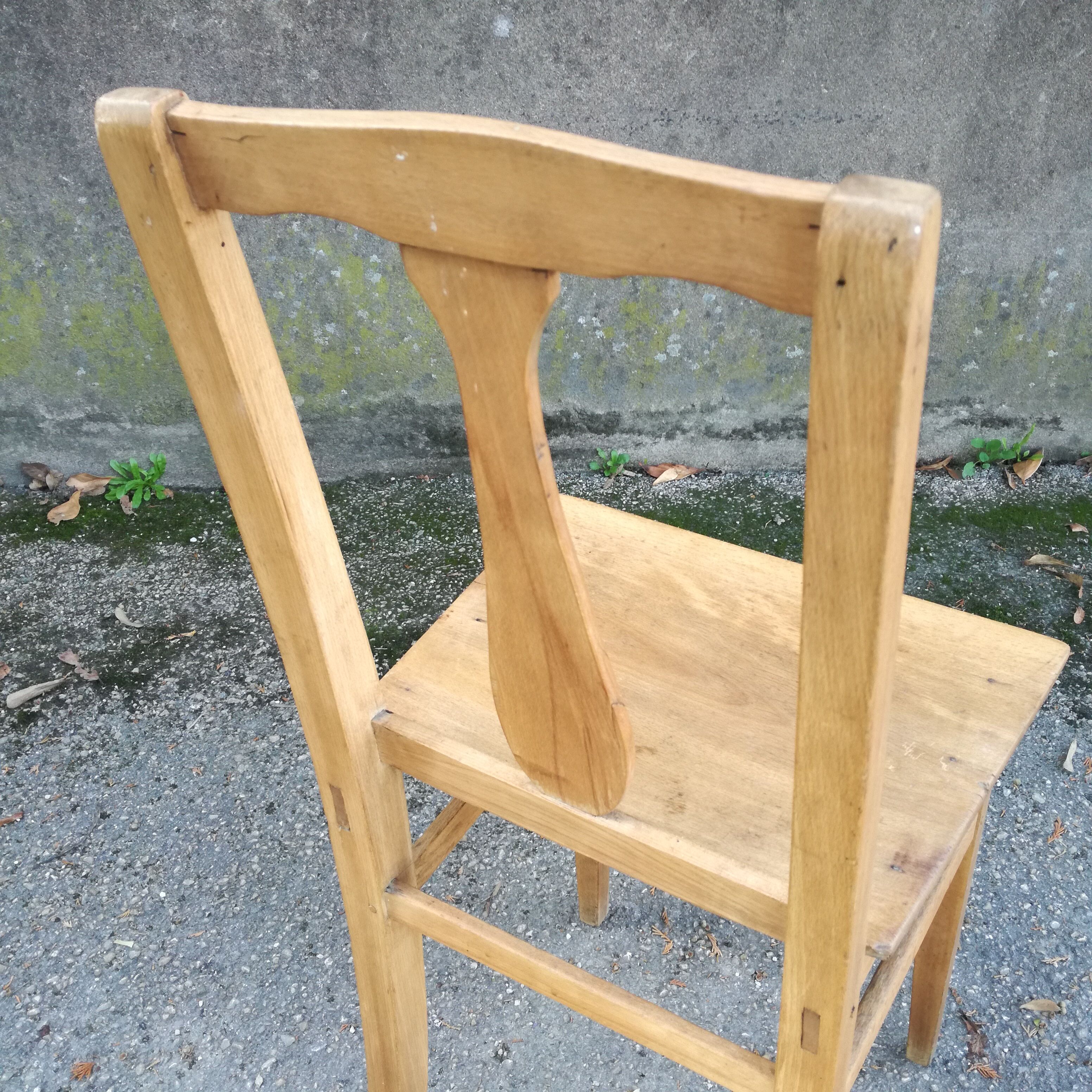 Chaise en bois, France 1940
