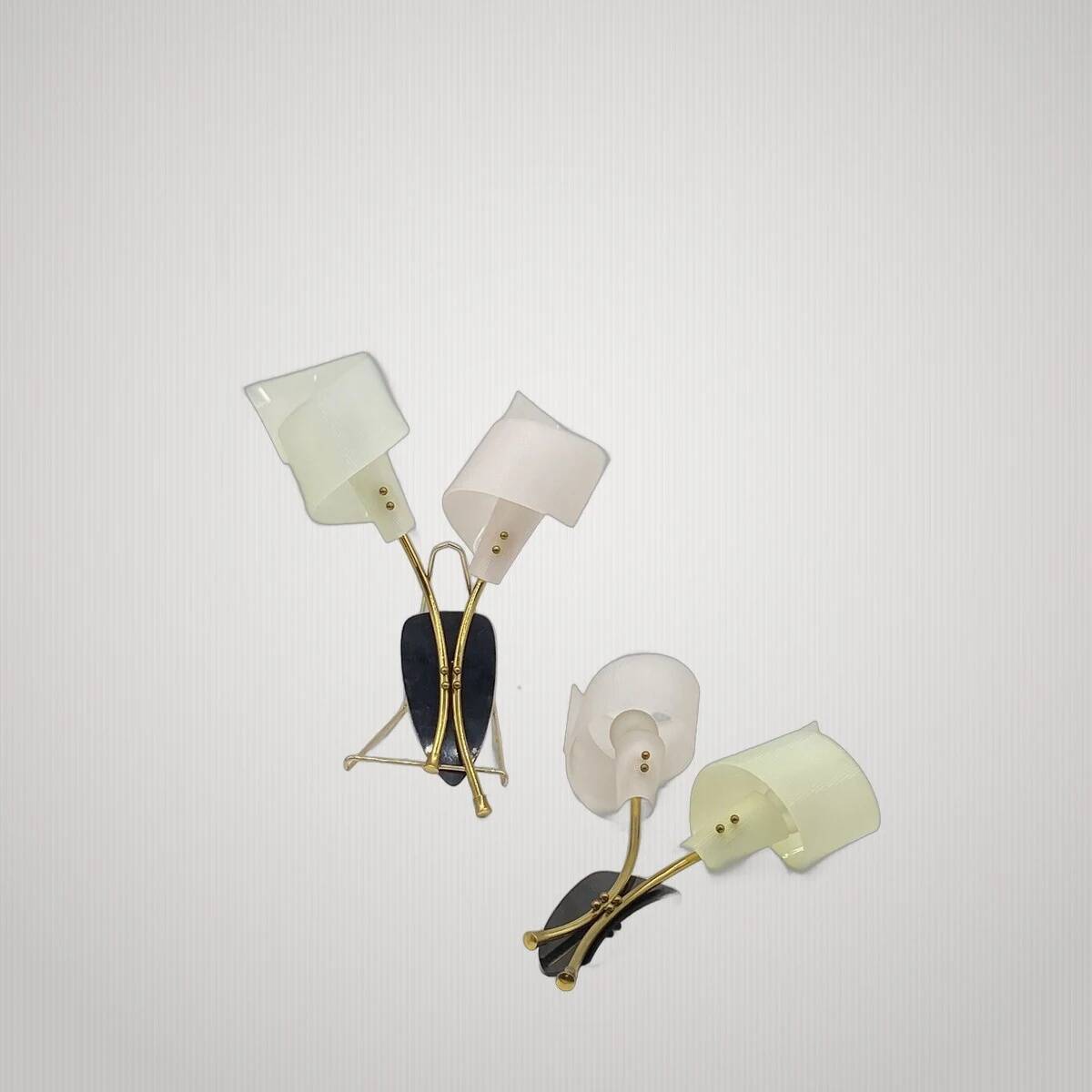 Paire d appliques arlus vintage design lampe suspension