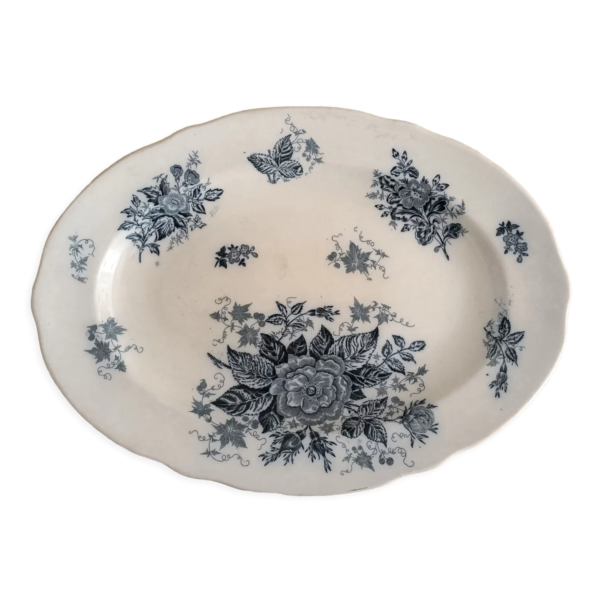 Large flat oval iron earth