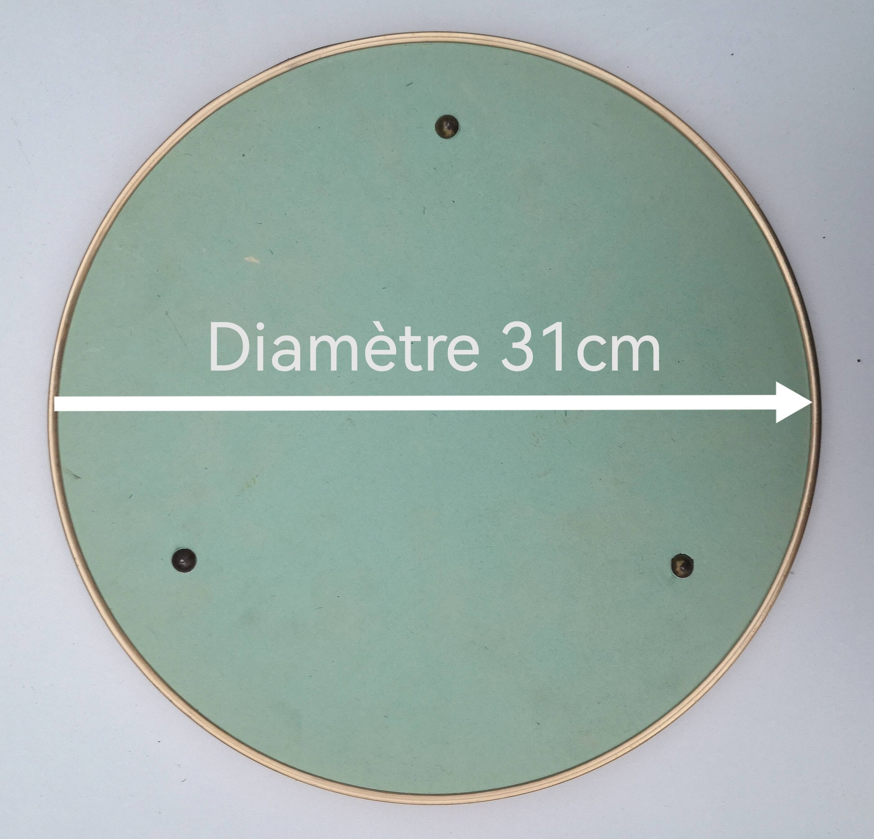 Round mirror tray from the 50s