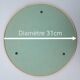Round mirror tray from the 50s