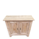 Vintage shallow Parisian sideboard renovated in solid oak 1950.