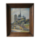 Table, oil representing Notre Dame de Paris