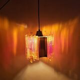 Suspension Claus Bolby en laiton et plastique danois des années 70