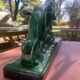 Art Deco sculpture by Charles Lemanceau, Two Greyhounds, Saint Radegonde.