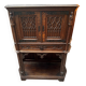 Gothic Buffet Cabinet in Carved Oak, 19th Century
