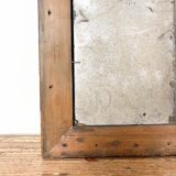 Antique foxed mirror square