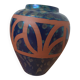 Hand-turned stoneware vase – Iridescent glaze