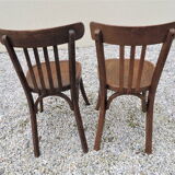Set of two old bistro chairs