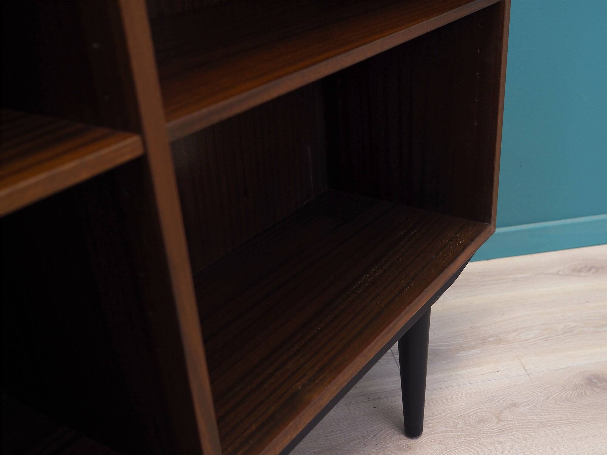 Mahogany bookshelf, Danish design, 1970s, produced by Omann Jun.