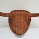 Bull head minotaur wicker vintage 60s-70s