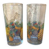 2 vintage glasses