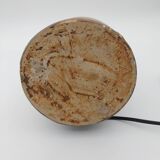 Lampe en terre chamottée vintage non signé