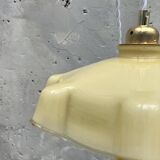 Vintage opaline portable lamp