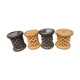 Lot de 4 Tabourets  Africains Traditionnels