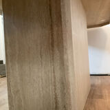 Travertine dining table 6/8 people