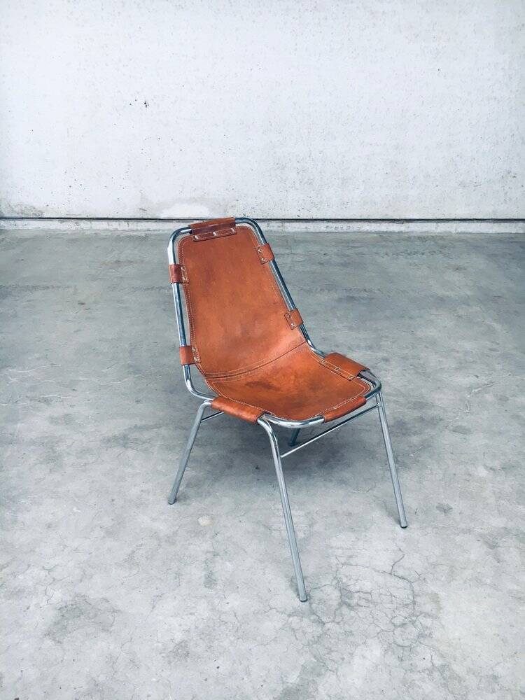 Italian Les Arcs Dining Chairs by Charlotte Perriand, 1960s, Set of 4