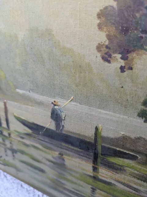 Huile sur toile, tableau ancien