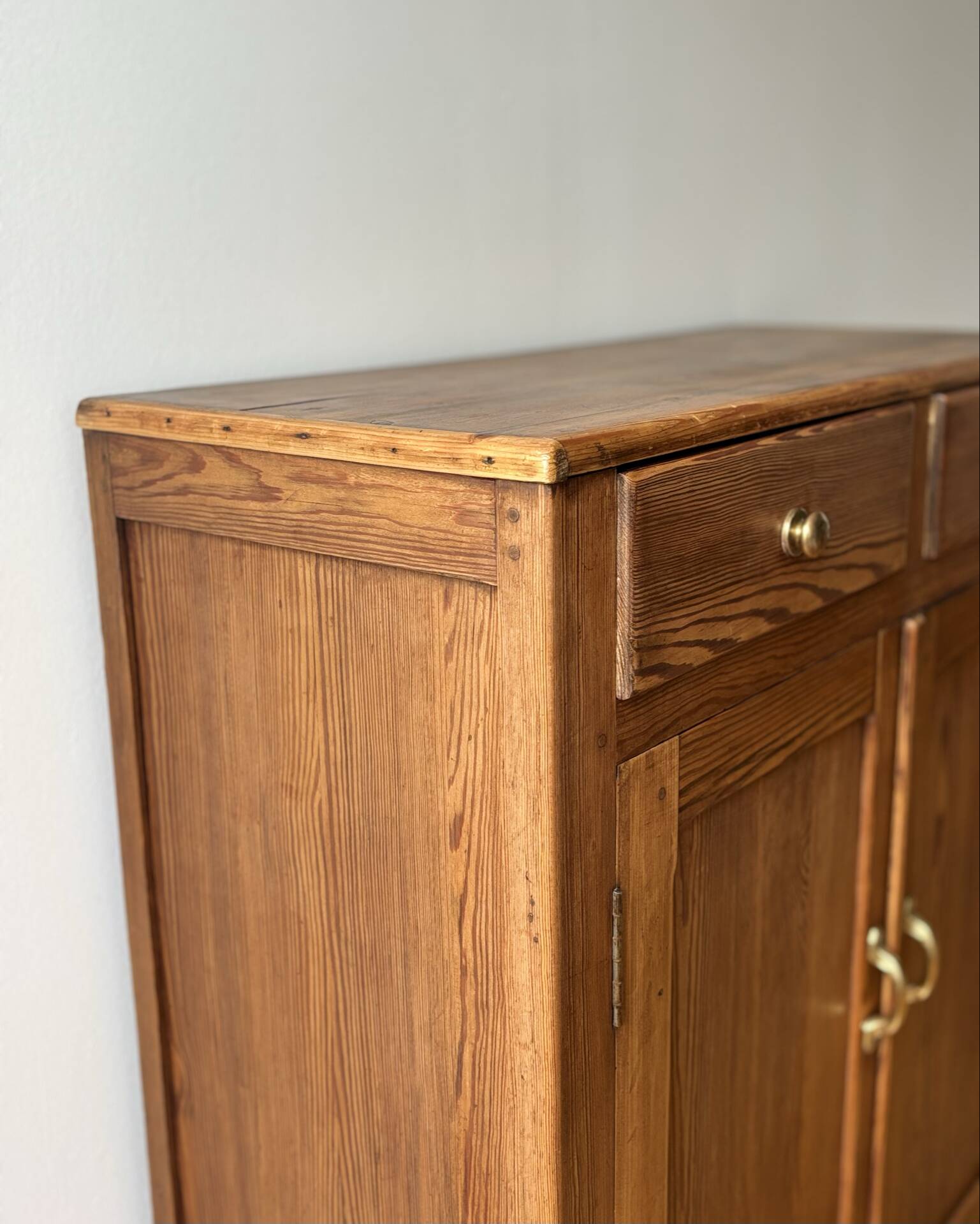 Massive pitch pine buffet
