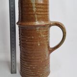 Pitcher in sandstone pyrity signed, years 60-70, 25 cm