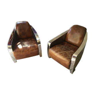 Art deco armchairs