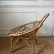 Fauteuil en rotin vintage