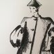 Guy Laroche of press at the end of the 1980s fashion illustration