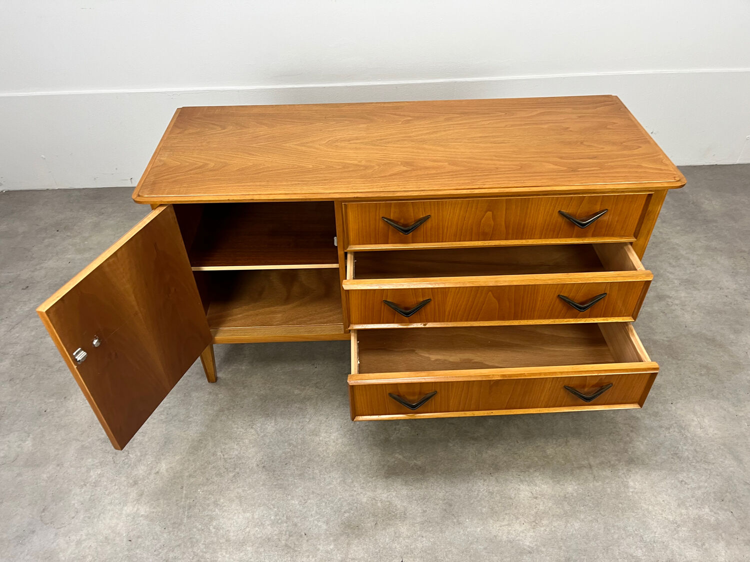 Enfilade vintage années 60, meuble télé