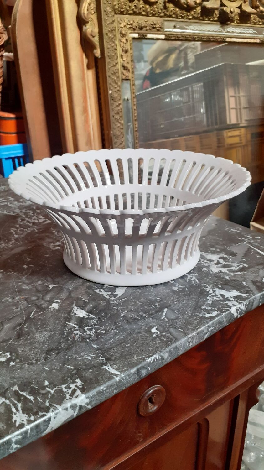 Fruit basket signed Émile Tessier