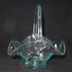 Basket-shaped glass basket