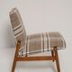 Beige checked fabric armchair, type 300-227, Europe, 1960s
