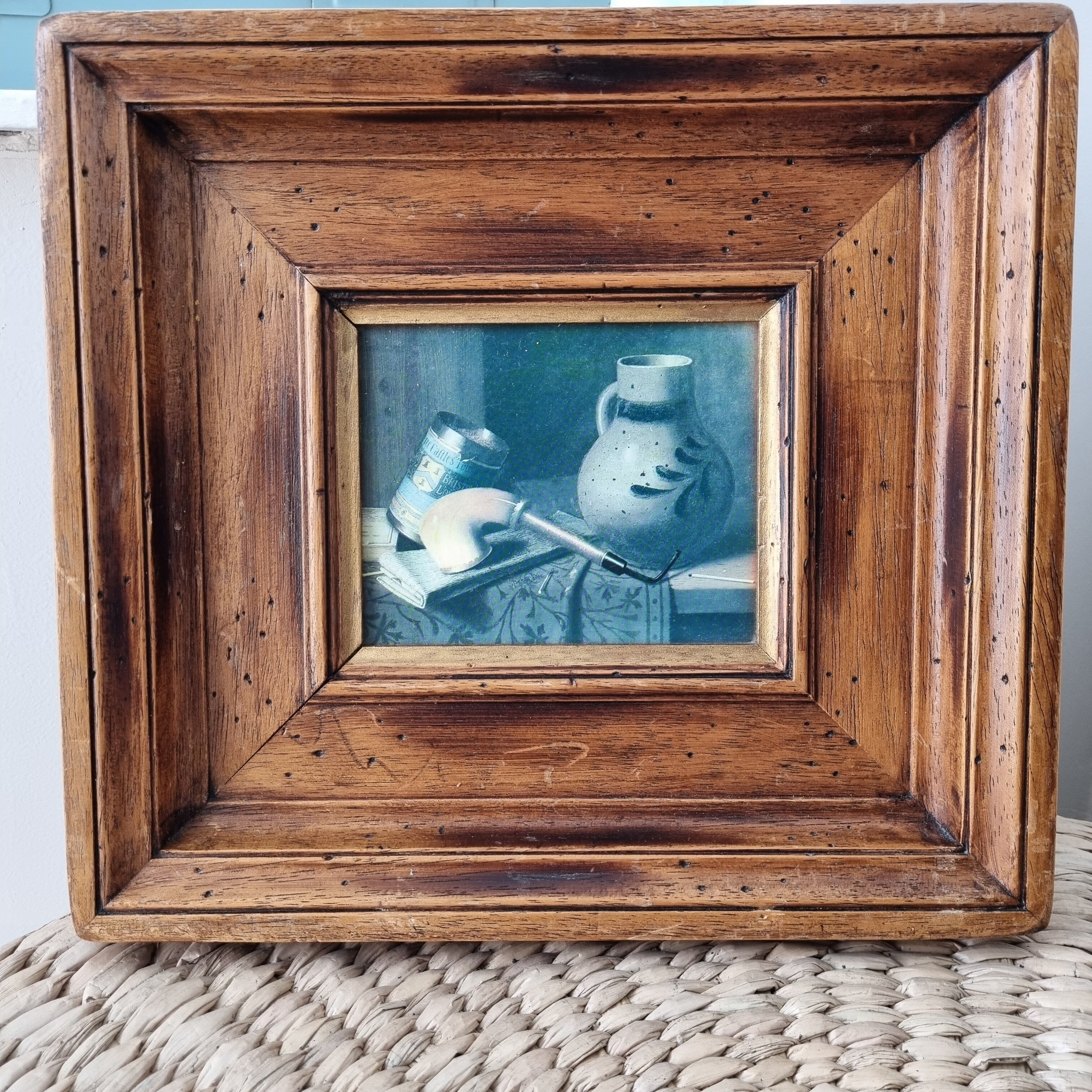 Painting still life solid wood frame