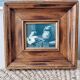 Tableau nature morte cadre en bois massif