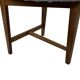 Chaise de salle à manger à trois pieds vintage rare des années 1960, chaise en chêne en forme de cœur