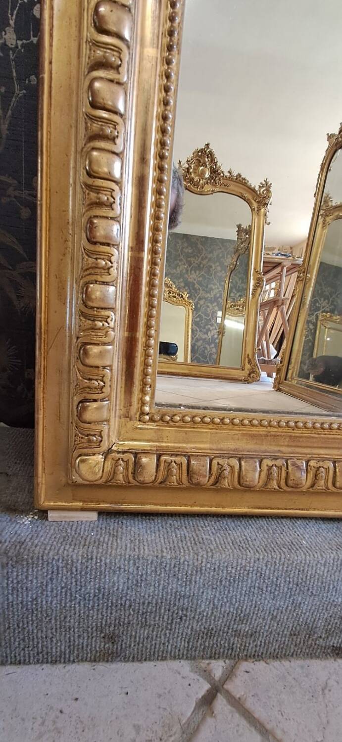 19th century mirror 163 x 84/91