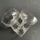 8 Guilloche crystal champagne glasses - Art Nouveau