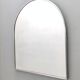 Minimal Shield Shaped Wall Mirror with a Steel Frame, Italy