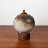 Mid-century modern ceramic oil lamp by Danish studio Aage Würtz, 1956.