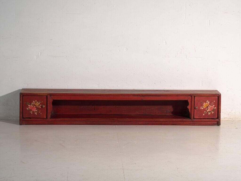 Antique low elm wood furniture – China, around 1900