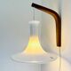Model 491 Mandarin Wall Light In Milk Glass By Michael Bang For Holmegaard, Denmark 1980S