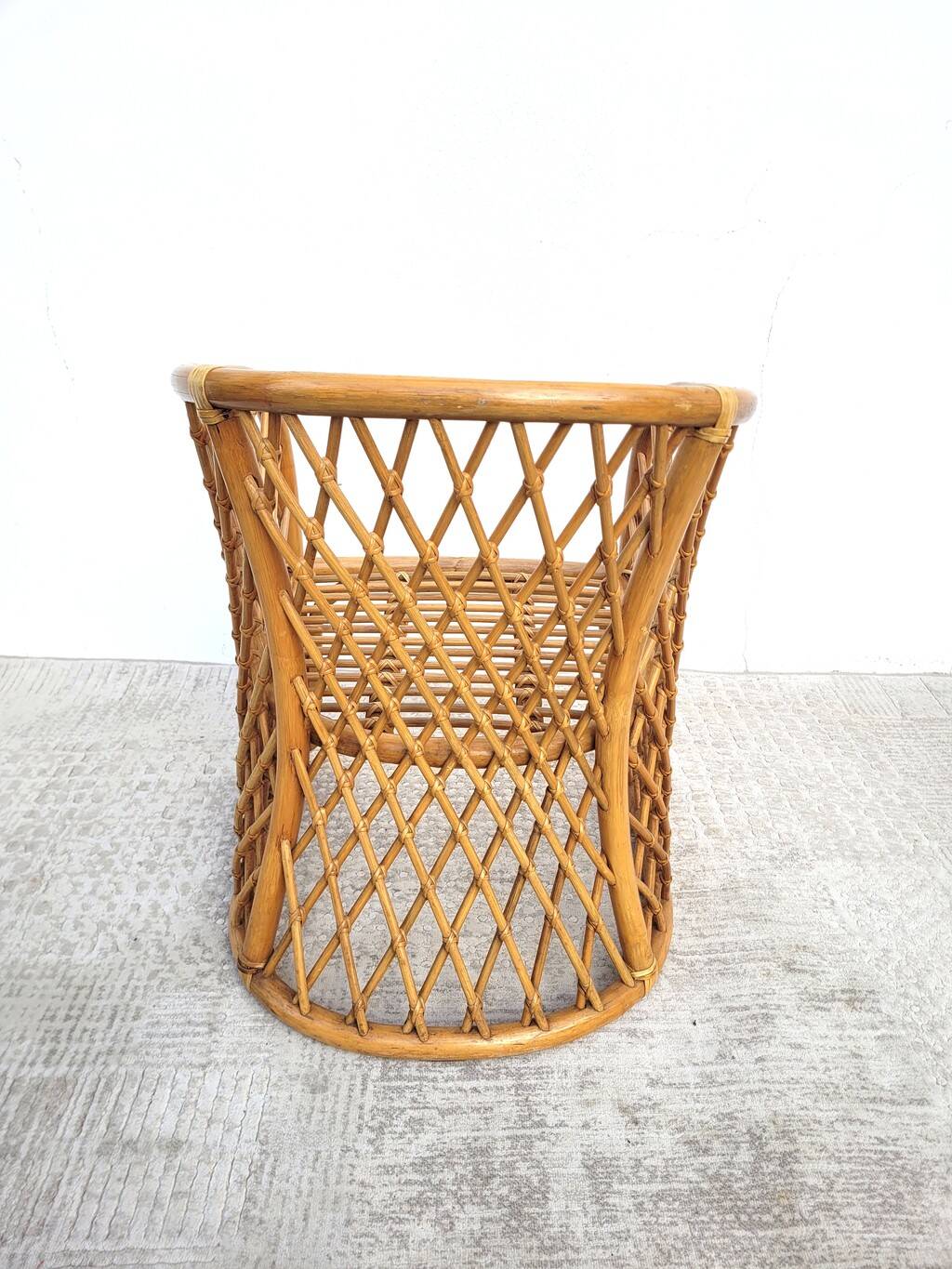 1970s adult rattan armchair