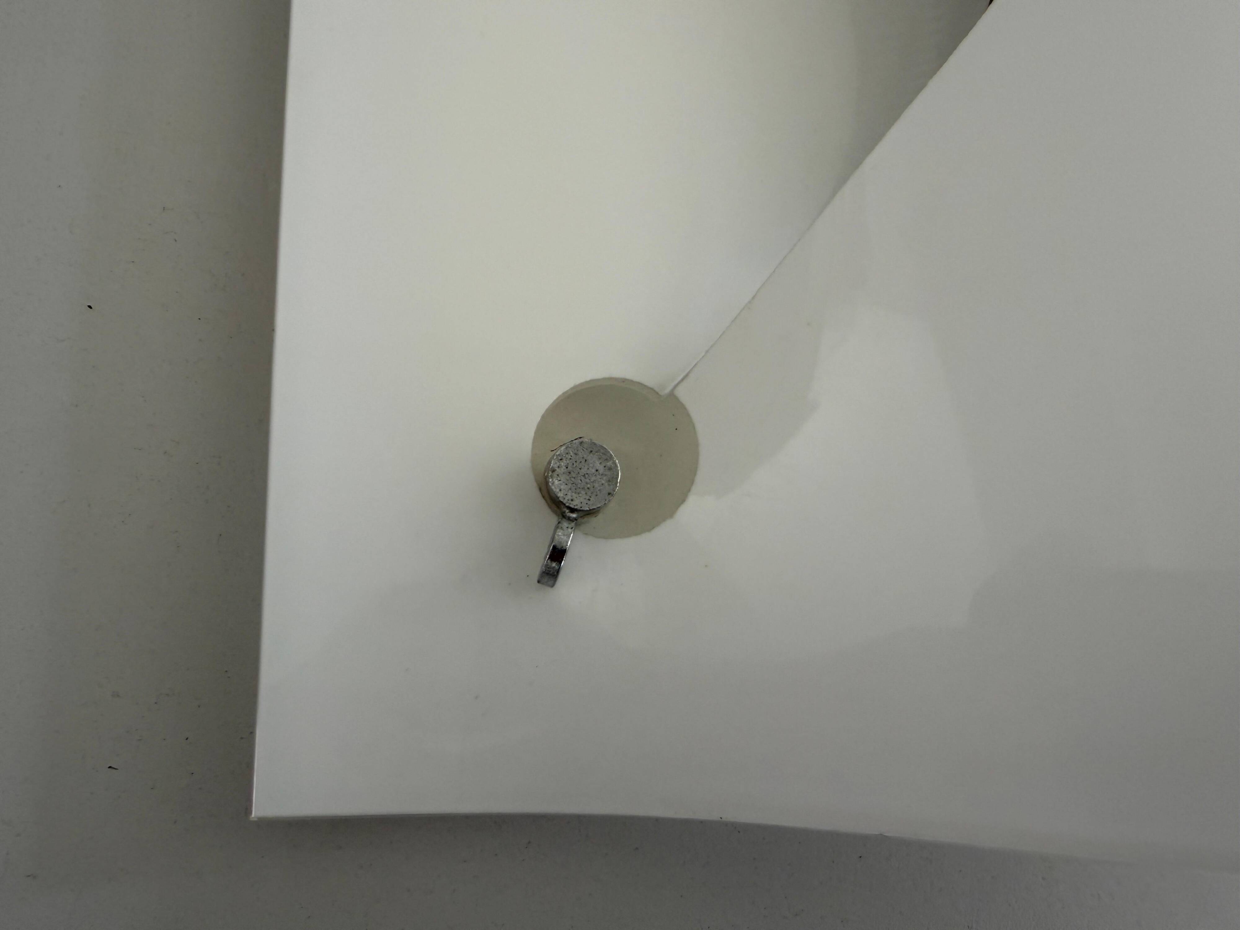 Simple wall light in opal glass with a square design, 1970s, Italy.