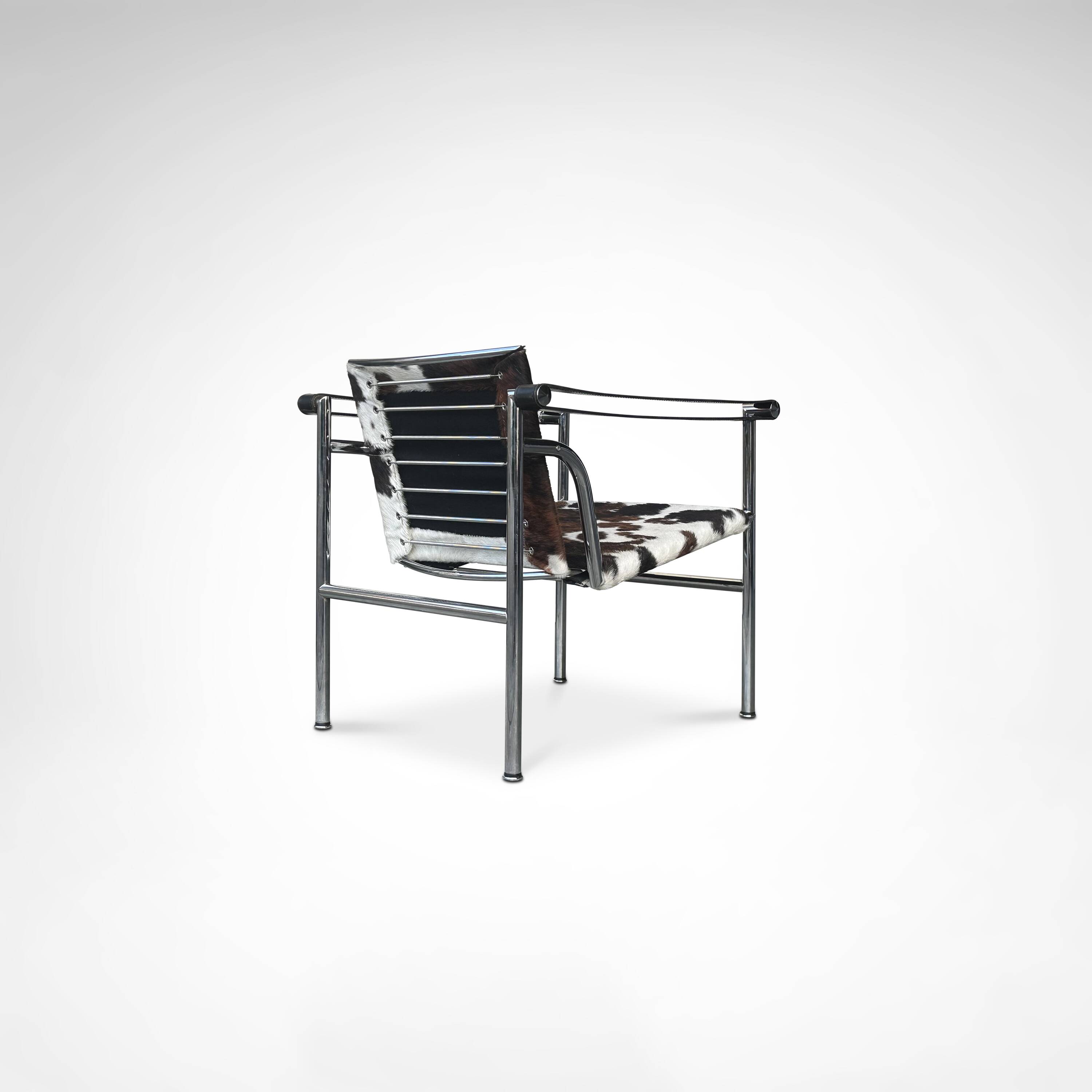 LC1 ponyskin armchair by Le Corbusier et al for Cassina 1980s