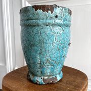 Glazed terracotta vase, Italy, 1950s
