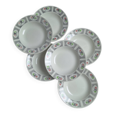 Assiettes creuses Gien modèle Marie-José
