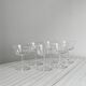 Set of 6 vintage glass cups for ice cream or champagne