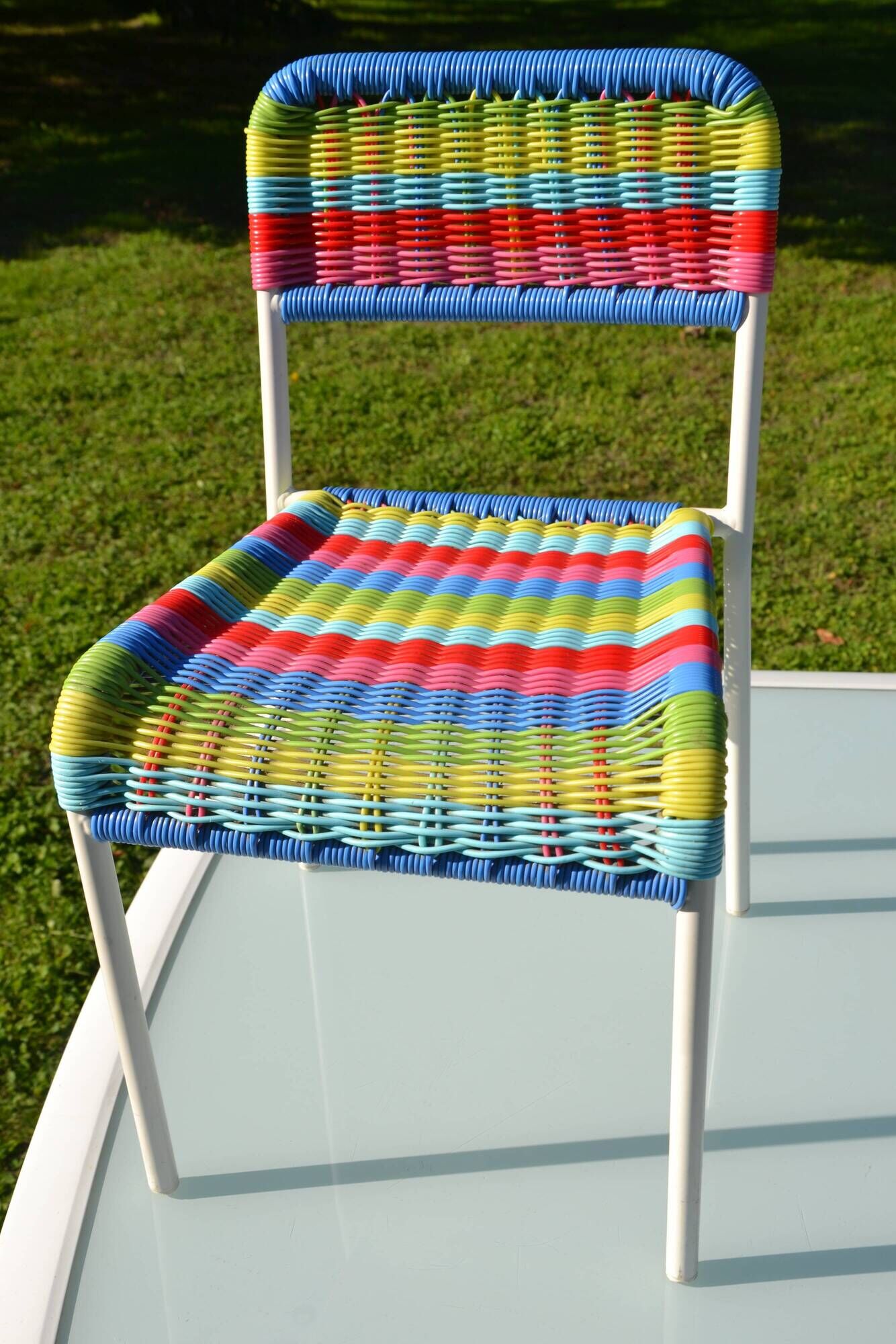 "Fargglad" child scoubidou chair Ikea 1999