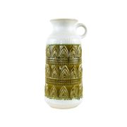 Ceramic floor vase with relief pattern, West Germany, 1970s